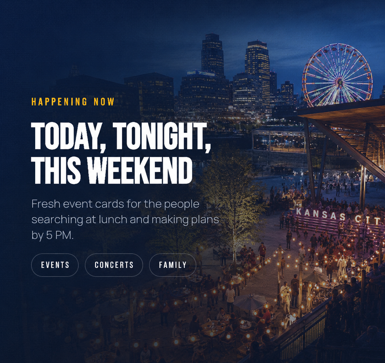 Happening Now, Today Tonight This Weekend